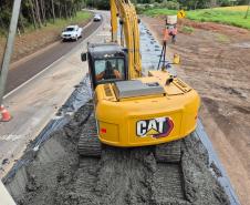 PR-460 restauração em concreto entre Nova Tebas e Pitanga