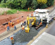 PR-460 restauração em concreto entre Nova Tebas e Pitanga