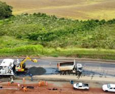 PR-460 restauração em concreto entre Nova Tebas e Pitanga