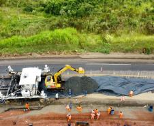 PR-460 restauração em concreto entre Nova Tebas e Pitanga