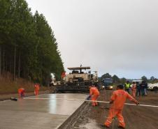 PR-460 restauração em concreto entre Nova Tebas e Pitanga