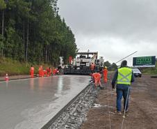 PR-460 restauração em concreto entre Nova Tebas e Pitanga