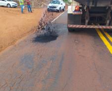 PR-490 entre Altônia e Iporã, serviços iniciais do ProMAC