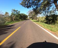 PR-542 em Colorado, trecho que será estudo em projeto de restauração e ampliação