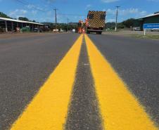 Serviços de reforço da sinalização na PR-566 entre Francisco Beltrão e Itapejara do Oeste