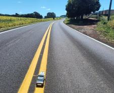 Serviços de reforço da sinalização na PR-566 entre Francisco Beltrão e Itapejara do Oeste