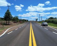 Serviços de reforço da sinalização na PR-566 entre Francisco Beltrão e Itapejara do Oeste