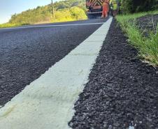 Serviços de reforço da sinalização na PR-566 entre Francisco Beltrão e Itapejara do Oeste