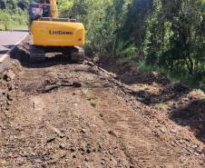 PR-662 serviços de conservação em Foz do Jordão - reparo em trinca