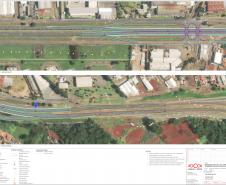 Folha do projeto geométrico do Trevo da Esperança em Cambé