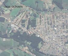 Ponte 13 de junho em Manoel Ribas - localização