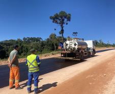 PR-092 Doutor Ulysses execução de solo-cimento