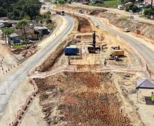 Construção de novo viaduto na PR-151 em Palmeira