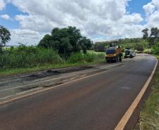 PR-218 serviços do ProMAC entre PR-218 entre Santo Antônio do Paraíso e São Sebastião da Amoreira
