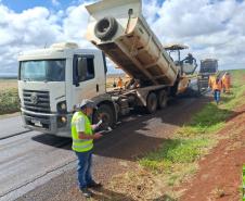 PR-218 serviços do ProMAC entre PR-218 entre Santo Antônio do Paraíso e São Sebastião da Amoreira