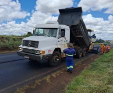 PR-218 serviços do ProMAC entre PR-218 entre Santo Antônio do Paraíso e São Sebastião da Amoreira