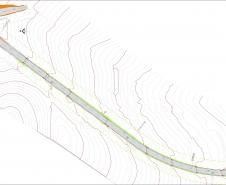 PR-436 em Ribeirão do Pinhal - início do trecho do projeto geométrico