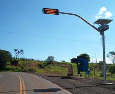 Novo abrigo para parada de ônibus na PR-473 em Nova Laranjeiras