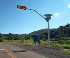 Novo abrigo para parada de ônibus na PR-473 em Nova Laranjeiras