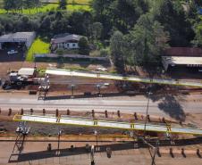 PRC-466 obra de passarela em Pitanga