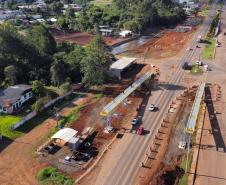 PRC-466 obra de passarela em Pitanga