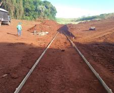 Contorno Noroeste de Pato Branco - construção de bueiro de concreto