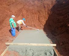 Contorno Noroeste de Pato Branco - construção de bueiro de concreto