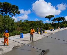 PR-151 entre Ponta Grossa e Palmeira - concretagem