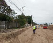 PR-412 duplicação entre Matinhos e Praia de Leste - regularização de subleito