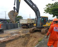 PR-412 duplicação entre Matinhos e Praia de Leste - implantação de drenagem