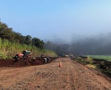 PR-239 pavimentação entre Mato Rico e Roncador - terraplenagem