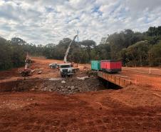 PR-239 pavimentação entre Mato Rico e Roncador - ponte Rio Cancã