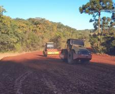 PR-239 pavimentação entre Mato Rico e Roncador - terraplenagem
