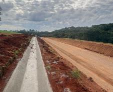 PR-239 pavimentação entre Mato Rico e Roncador - sistema de drenagem de águas
