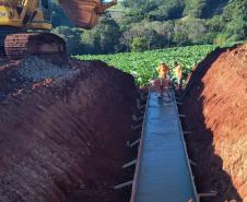 PR-239 pavimentação entre Mato Rico e Roncador - sistema de drenagem de águas