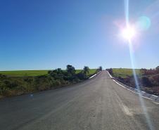 PR-090 obra de pavimentação em Rebouças