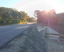 PR-090 obra de pavimentação em Rebouças