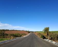 PR-090 obra de pavimentação em Rebouças