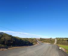 PR-090 obra de pavimentação em Rebouças