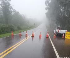 Chuvas atingem rodovias estaduais neste sábado