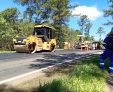 PR-090 em Sapopema tem tráfego alterado com sistema pare-e-siga