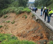 Rodovia dos Minérios - erosão no km 19