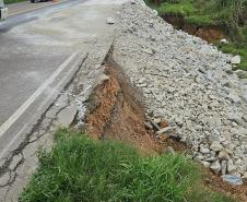 Rodovia dos Minérios - erosão no km 19