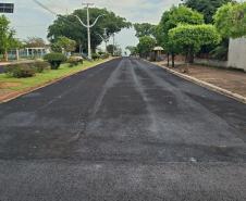 DER/PR realiza conservação do pavimento de rodovia em Terra Rica
