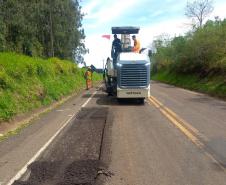 Rodovia entre Manfrinópolis e Salgado Filho tem tráfego em sistema pare-e-siga