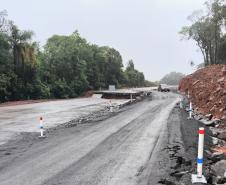 PR-460 em Pitanga - danos causados pelas chuvas