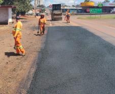 Rodovia de Corbélia começa a receber melhorias no pavimento