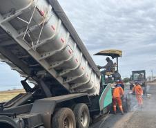 Rodovia entre Vera Cruz do Oeste e São Pedro do Iguaçu tem serviços na pista