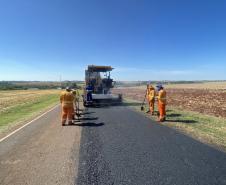Rodovia de Marechal Cândido Rondon tem pare-e-siga para obras do DER/PR