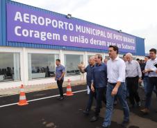 O governador Carlos Massa Ratinho Junior inaugura o Aeroporto Municipal Juvenal Loureiro Cardoso, de Pato Branco, no Sudoeste do Paraná.  -  Pato Branco, 10/01/2019  -  Foto: José Fernando Ogura/ANPr